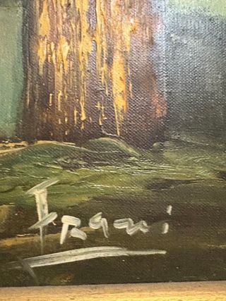 Pintura Impresionante con Marco Grande Labrado