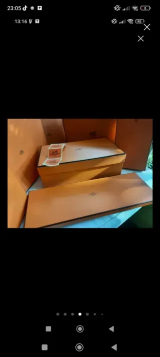 Caja Hermes Naranja y Marrón