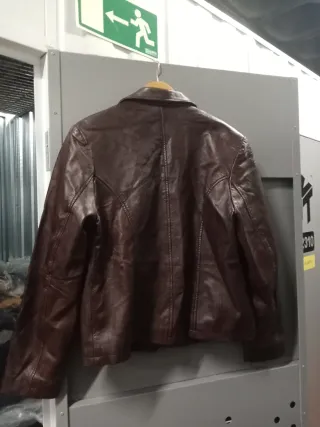 Chaqueta de cuero HONEY marrón unisex