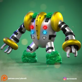 FIGURA REGIGIGAS POKEMON RESINA 3D