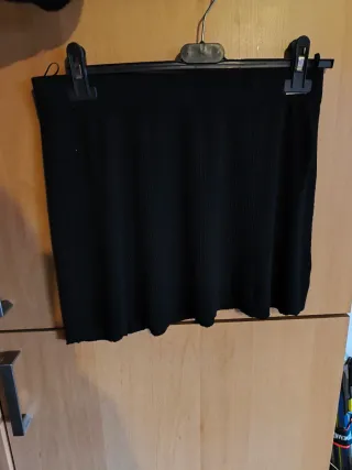 Minifalda Mango Negra Talla L