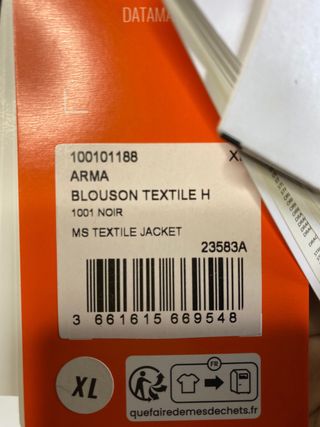 Chaqueta Ixon Arma Negra Talla XL