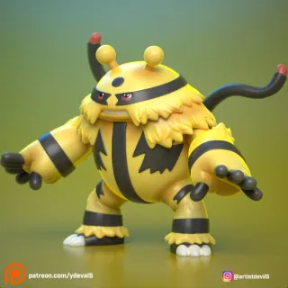 FIGURA ELECTIVIRE POKEMON RESINA 3D