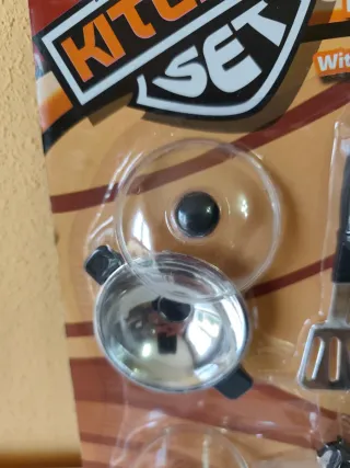 Set de cacharritos para cocinitas infantil nuevo.