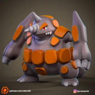 FIGURA RHYPERIOR POKEMON RESINA 3D