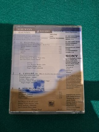 Minidisc Clásico Schumann Cassadó Haendel