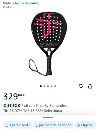 Pala de pádel Oxdog Ultimate Pro plus 2025