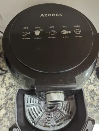 Freidora de aire negra