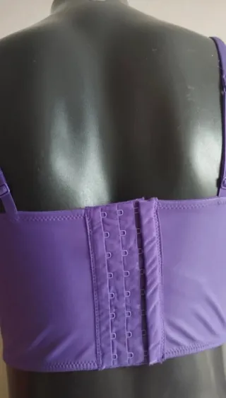 Top + perizoma Tezenis viola taglia unica