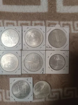 Monedas Plata Olimpiadas Moscú 1980