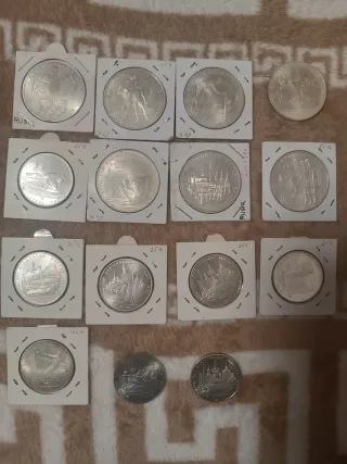 Monedas Plata Olimpiadas Moscú 1980