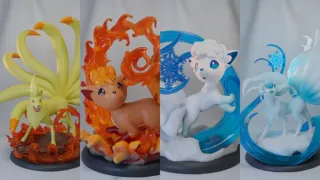 FIGURAS VULPIX Y NINETALES POKEMON RESINA 3D