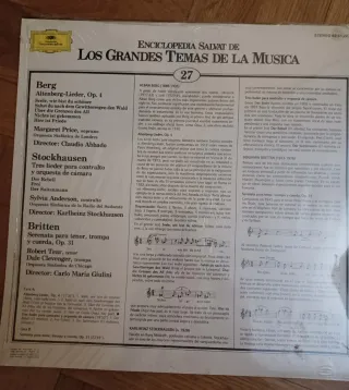 Vinili Classici Berg, Stockhausen, Britten, Scr