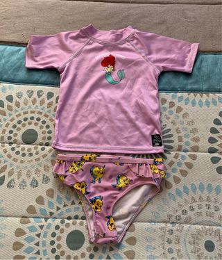 Conjunto bañador niña Ariel y Flounder