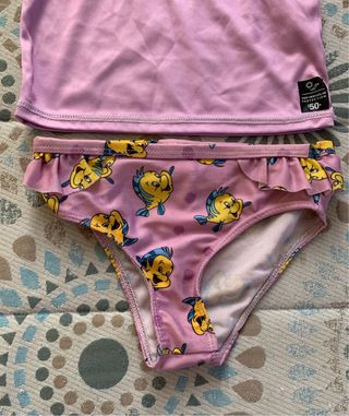 Conjunto bañador niña Ariel y Flounder