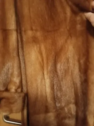 Abrigo de pelo natural lujo mujer