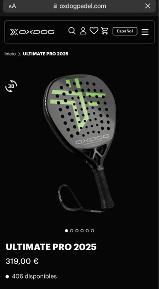 Pala de pádel Oxdog Ultimate Pro 2025