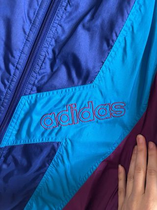 Chaqueta Vintage Adidas Azul y Morado