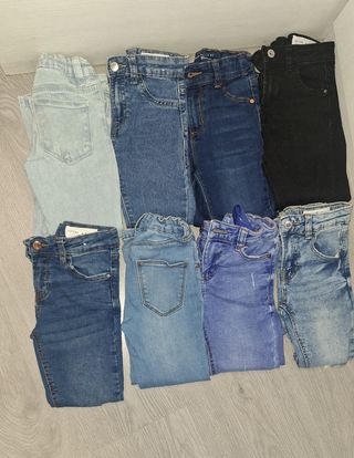 Pack de pantalones pitillo niña vaqueros ty 4/5