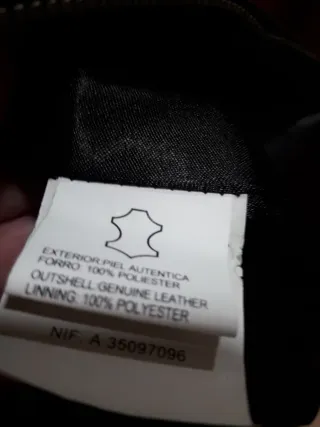 Chaqueta de piel RNT marrón talla 40