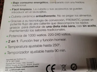 Freidora dietética 5L Frei-Matic