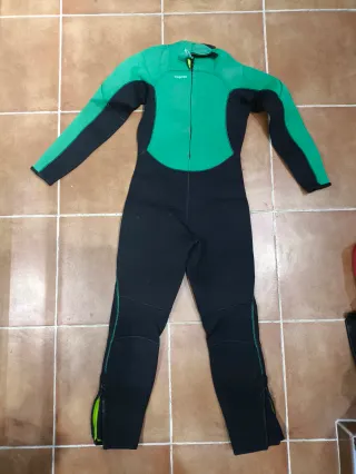 Neopreno Tribord Niño Talla 12 Verde/Negro