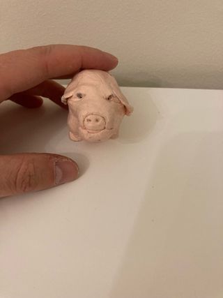 Figura de Cerdo Hecha a Mano