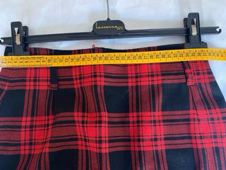 Chaqueta CAROL cuadros rojo y negro y falda