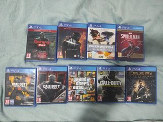 Lote 9 Juegos PS4 (PlayStation 4) Variados