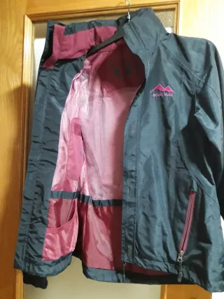 Anorak cortavientos mujer azul oscuro T40