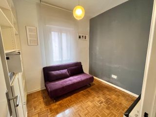 Sofá Cama Plegable Morado Tela