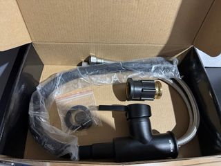 Grifo Cocina Negro Flexible