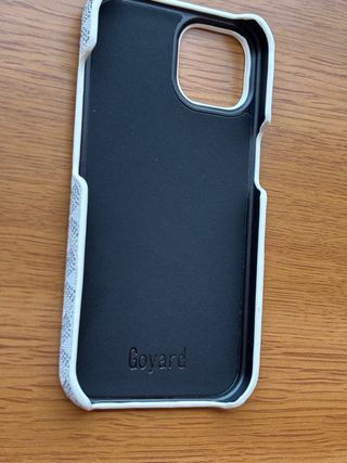 Funda Goyard Blanca Iphone 15