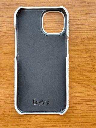 Funda Goyard Blanca Iphone 15