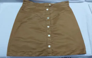 Falda antelina marrón