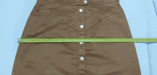 Falda antelina marrón