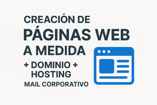Creación de Páginas webs completas para tu negocio
