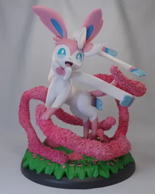 FIGURA SYLVEON POKEMON RESINA 3D