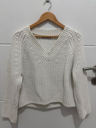 Jersey blanco de punto