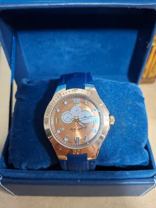 Reloj Brenatt Hombre Azul y Dorado