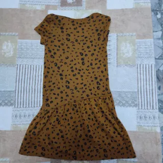 Vestito bimba fantasia leopardata