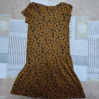 Vestito bimba fantasia leopardata