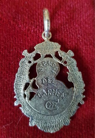 Medalla Plata Virgen del Carmen