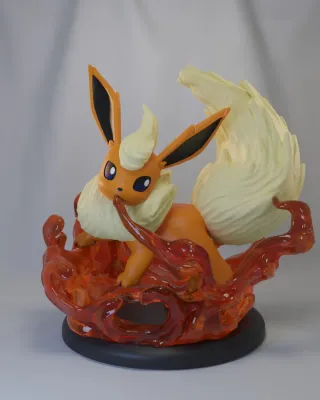 FIGURA FLAREON POKEMON RESINA 3D
