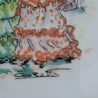 9 Piatti BIDASOA Dipinti a Mano