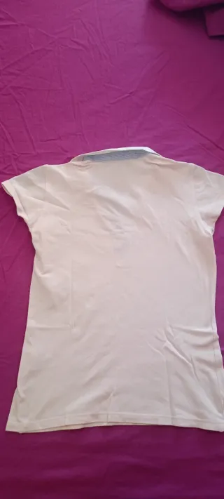 Maglia Fred Perry rosa e bianca