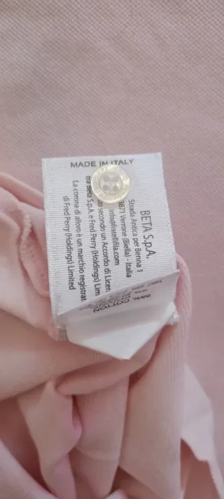 Maglia Fred Perry rosa e bianca