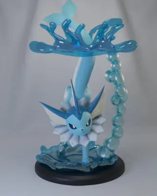 FIGURA VAPOREON POKEMON RESINA 3D