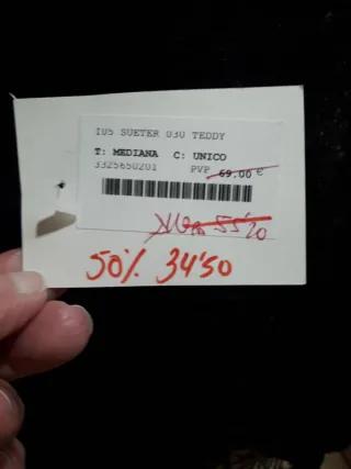 Chaleco negro encaje lentejuelas talla M