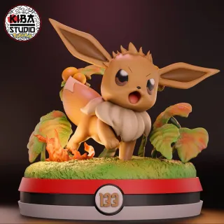 FIGURA EEVEE POKEMON RESINA 3D